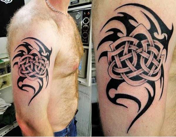 Tribal dragon tattoo