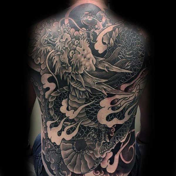 Asian dragon tattoo