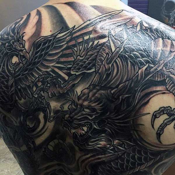 Dragon tattoo pattern