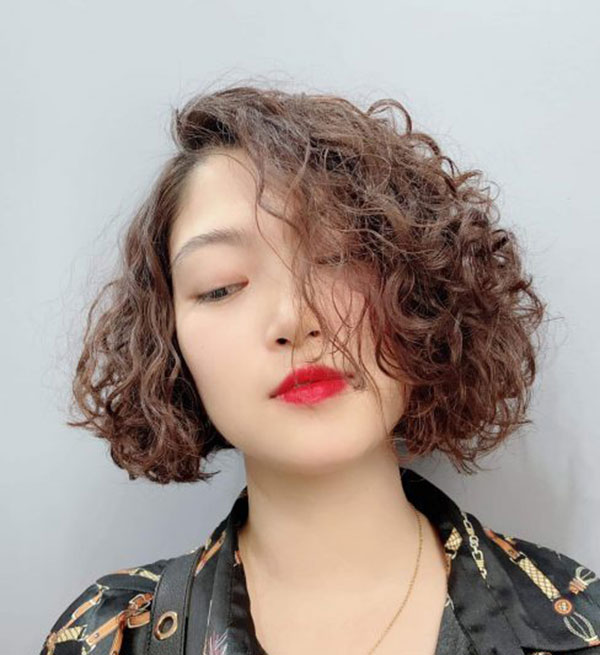 Korean curly hair