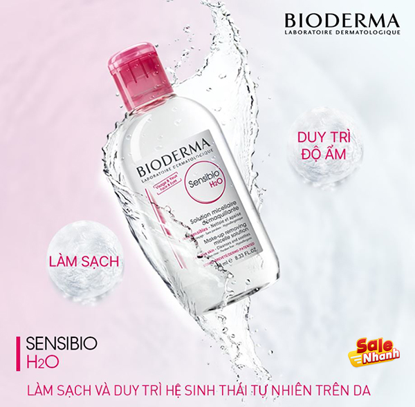 review Bioderma Sensibio H2O salenhanh