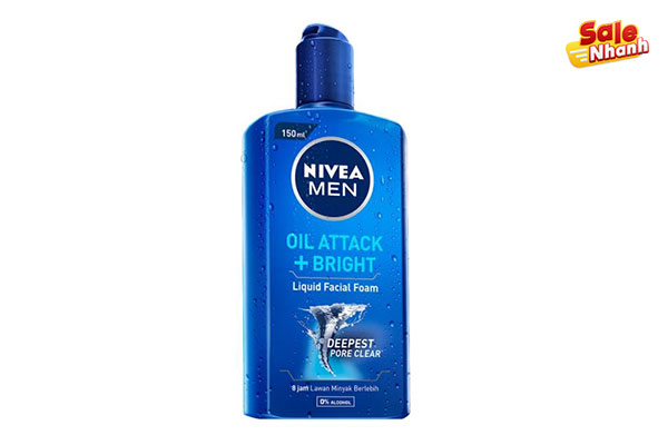 Nivea Men Oil Attack Bright Liquid Facial Foam