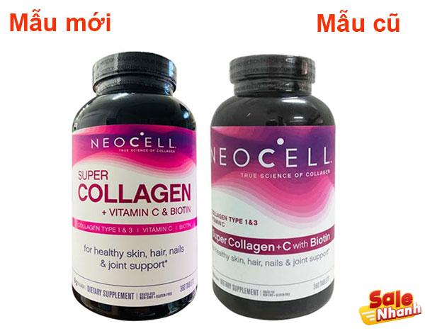 NeoCell Super Collagen C mới và cũ
