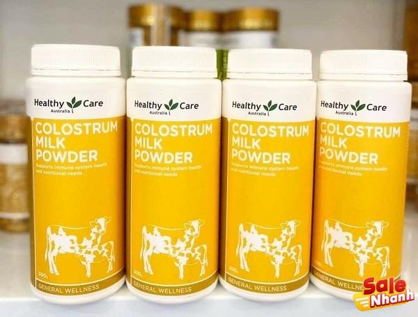 Sữa non Colostrum Milk Powder Healthy Care dạng bột 300g-Sữa bò non nhập  khẩu Úc -Sữa non hỗ trợ bé tăng cân tăng đề kháng tự nhiên được nhiều mẹ  tin dùng-date