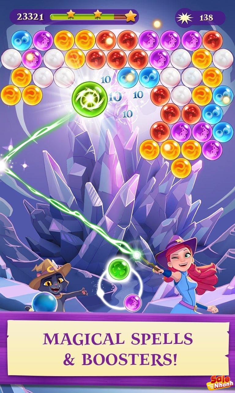 Gameplay của Bubble Witch 3 Saga