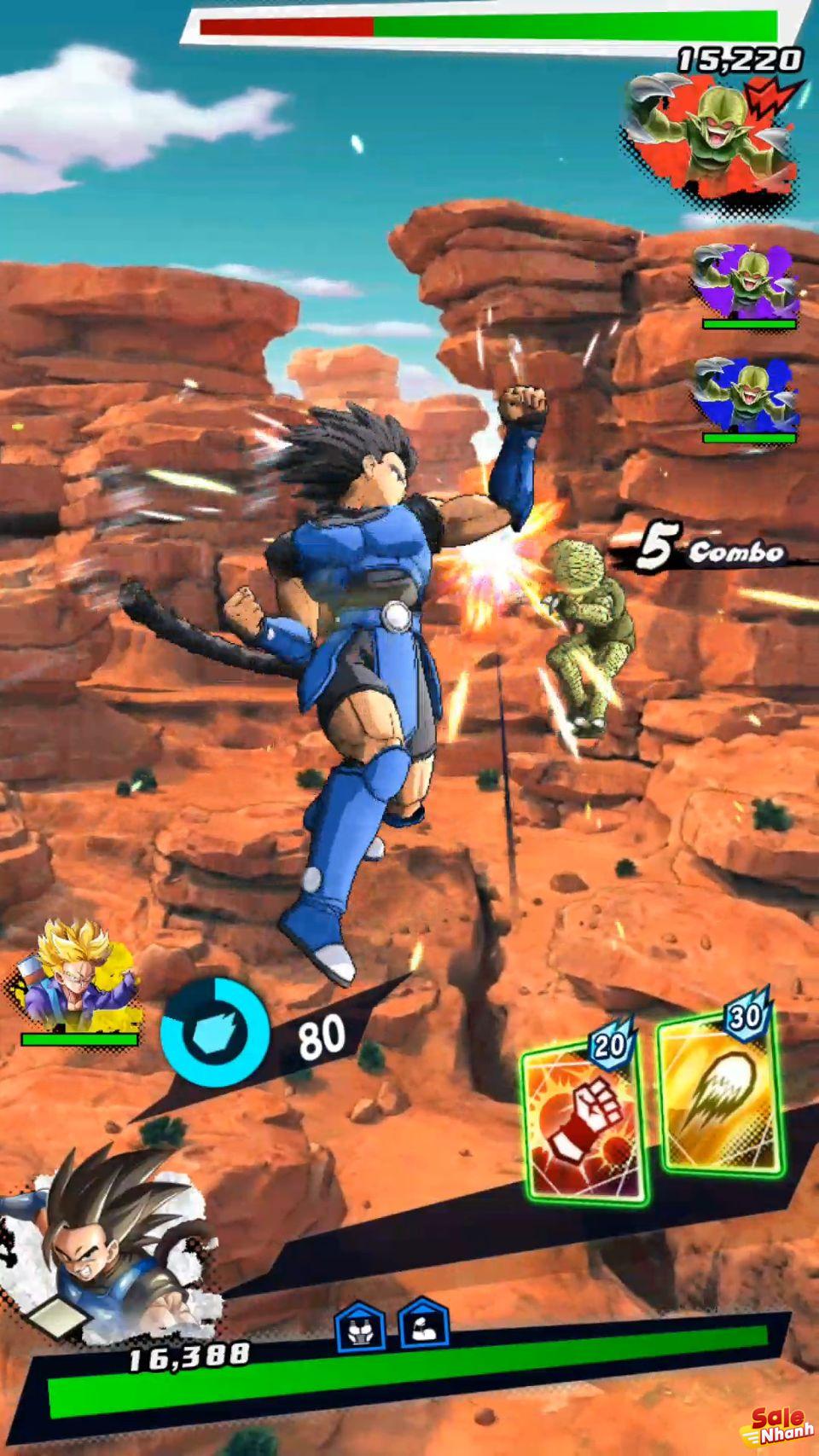Gameplay of Dragon Ball Legends