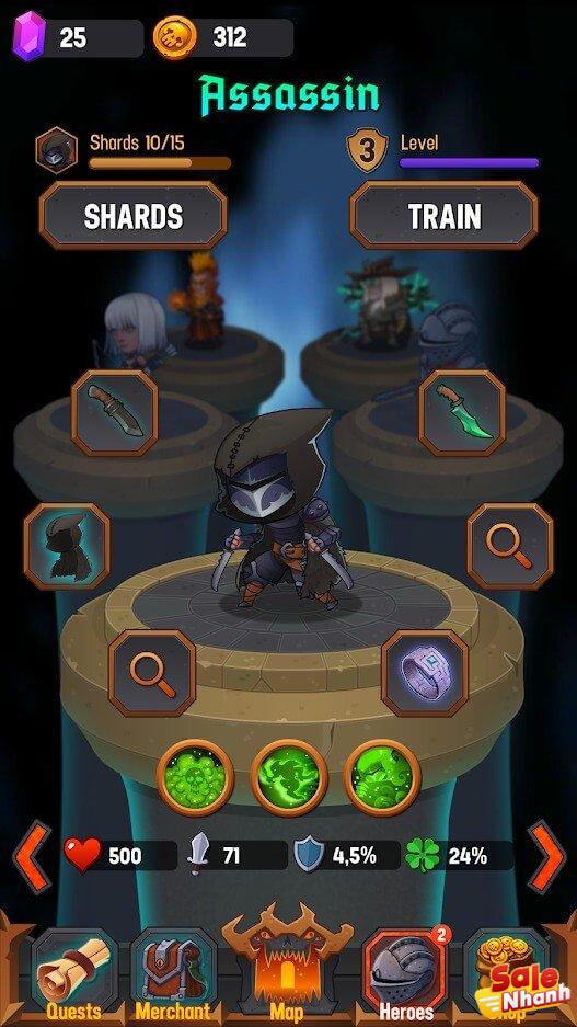 Dungeon Age of Heroes MOD của APKMODY