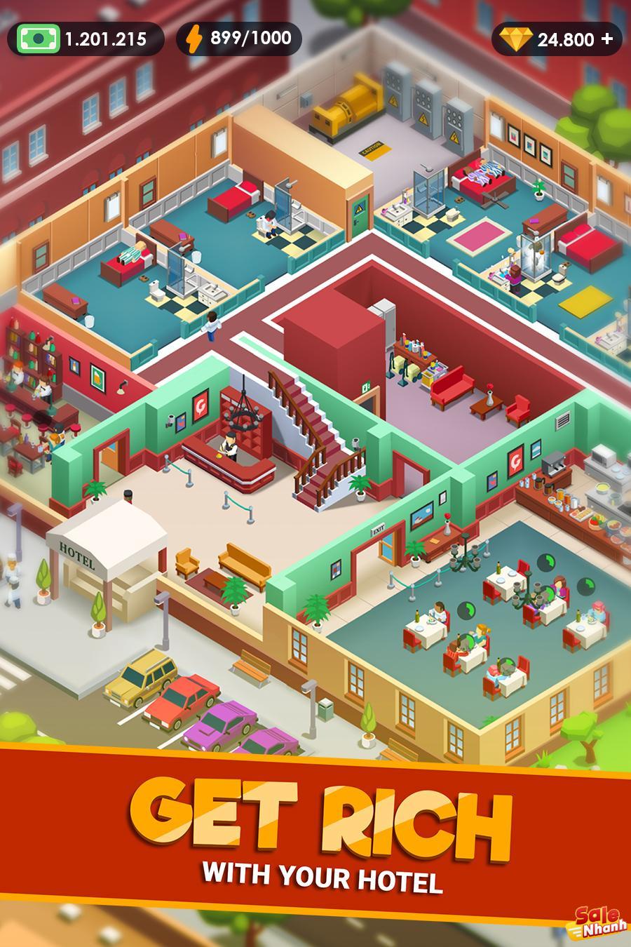 Gameplay của Hotel Empire Tycoon