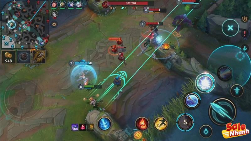 Gameplay trong League of Legends Toc Chien