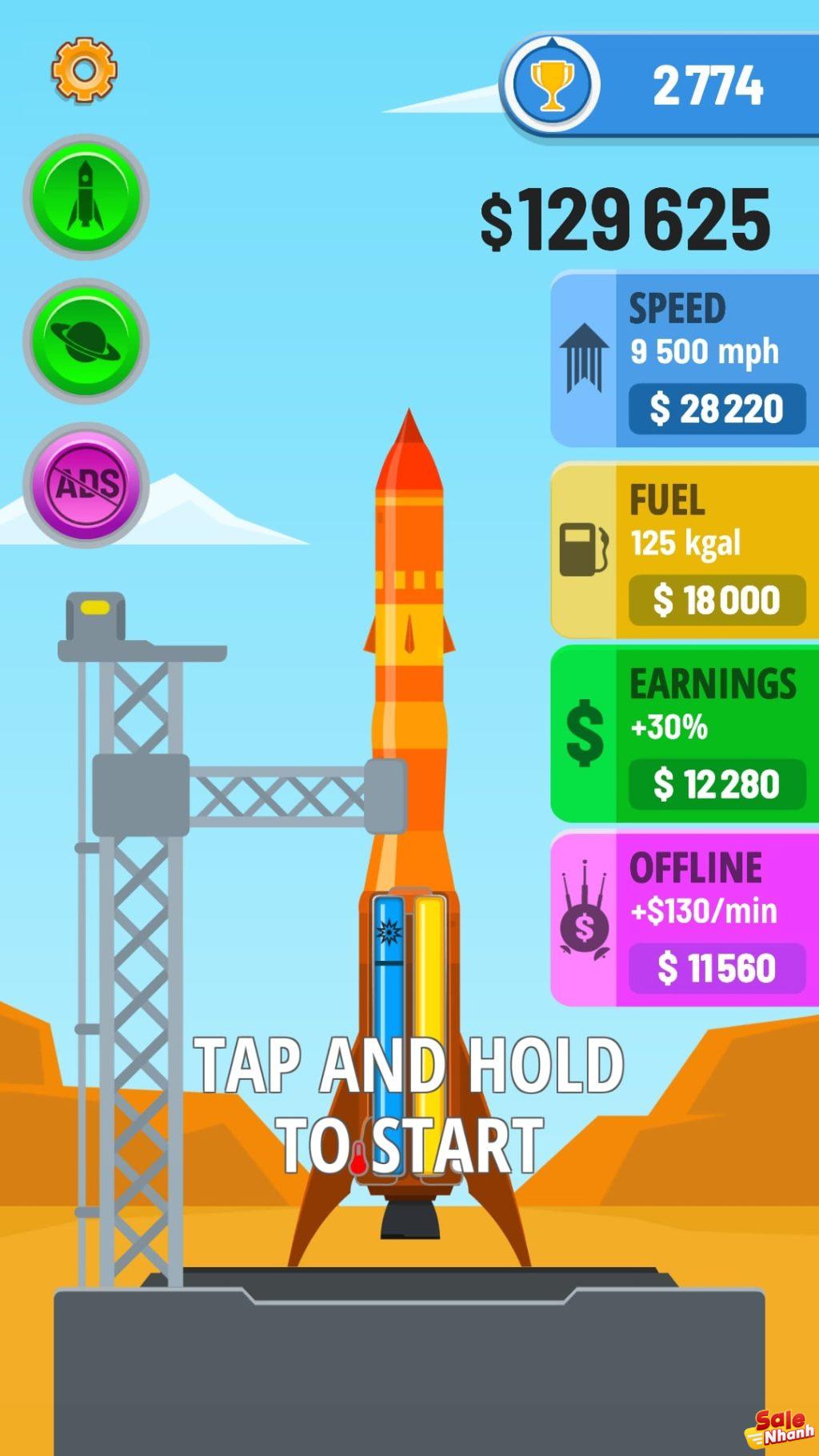 Gameplay của Rocket Sky 1024x1820