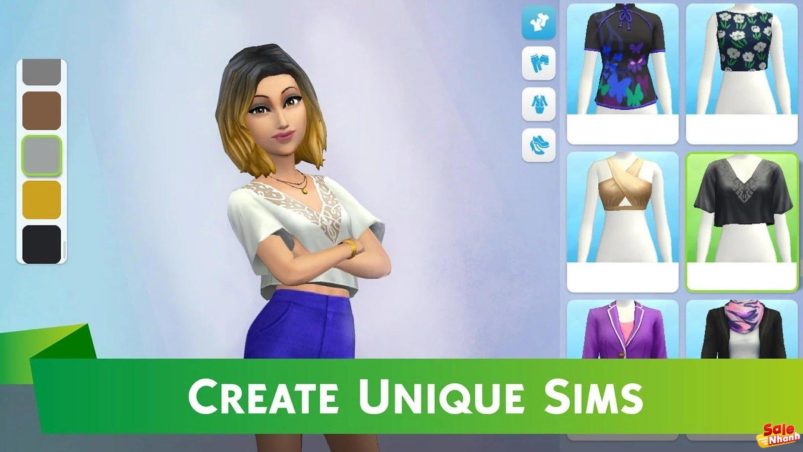 Ký tự Sims di động