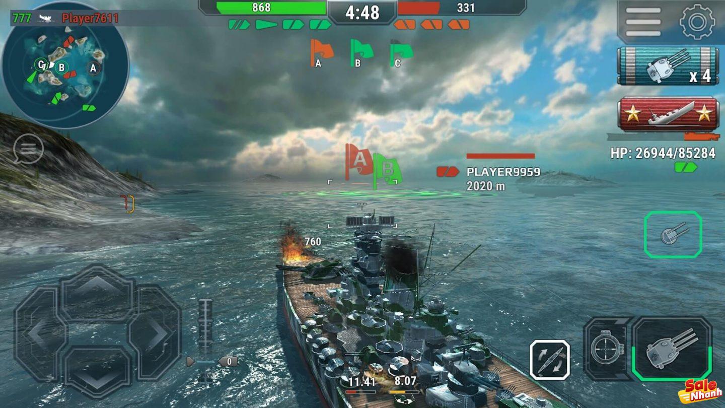 Ảnh chụp màn hình Battleship Universe Naval Battle 1440x810