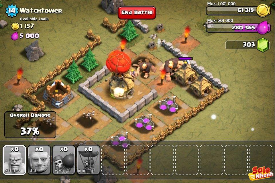 clash of clans attack