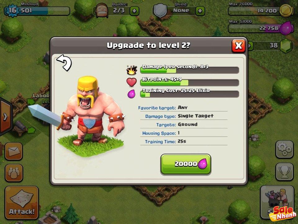 Upgrade Clash of Clans